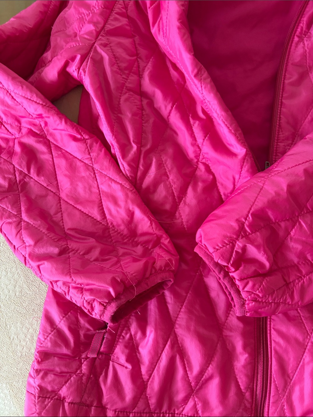 Patagonia pink coat, girls XL (14) - Picture 3 of 8